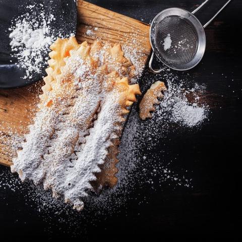 Chiacchiere al forno