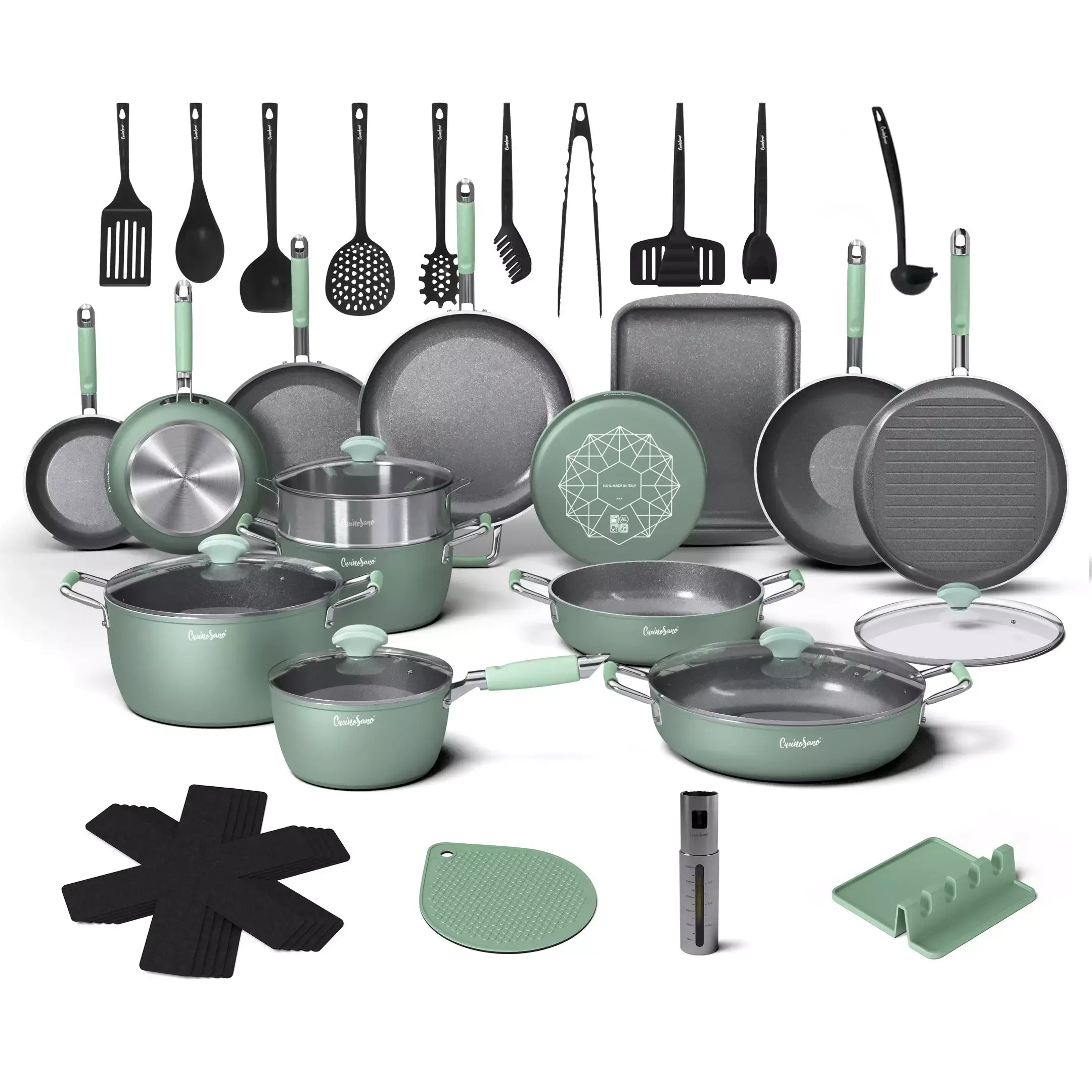 Batteria "IL PROFESSORE" - 34 Pezzi - L'arsenale Cucinosano!