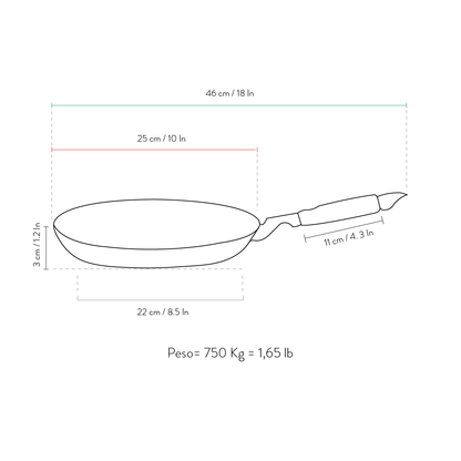 Crepiera 25cm