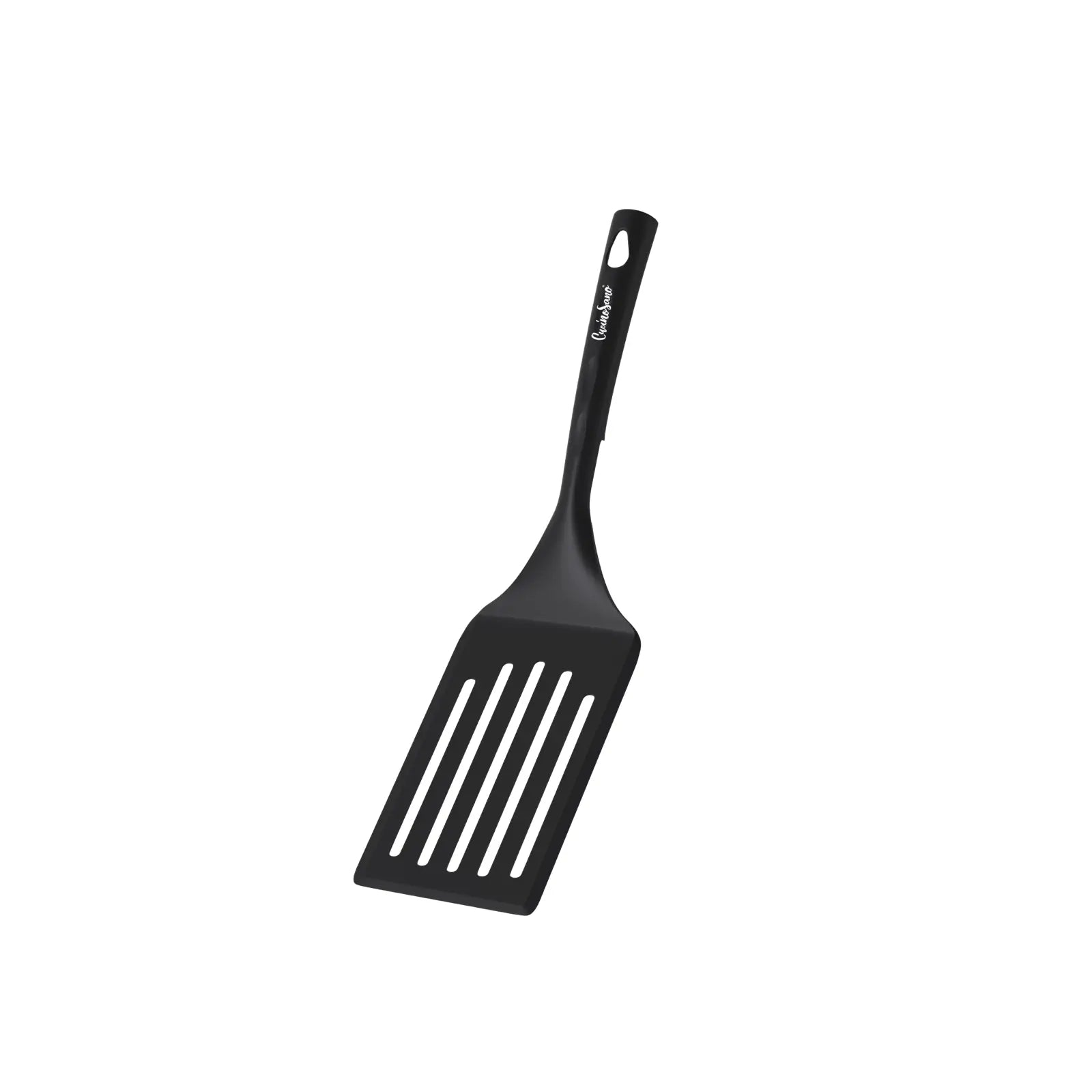 Pala da cucina multiuso per pentole antiaderenti, 100% nylon riciclabile [BLACK]