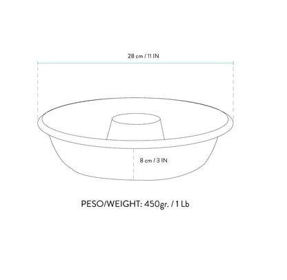 Tortiera Stampo per forno "Ciambella Liscia" 28cm