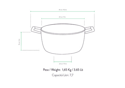 Casseruola antiaderente 28 cm