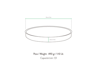Crostiera/Pizziera Bassa da 30cm