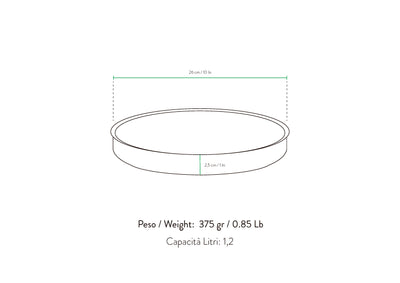 Crostiera/Pizziera Bassa da 26cm