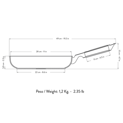 Padella 28cm antiaderente