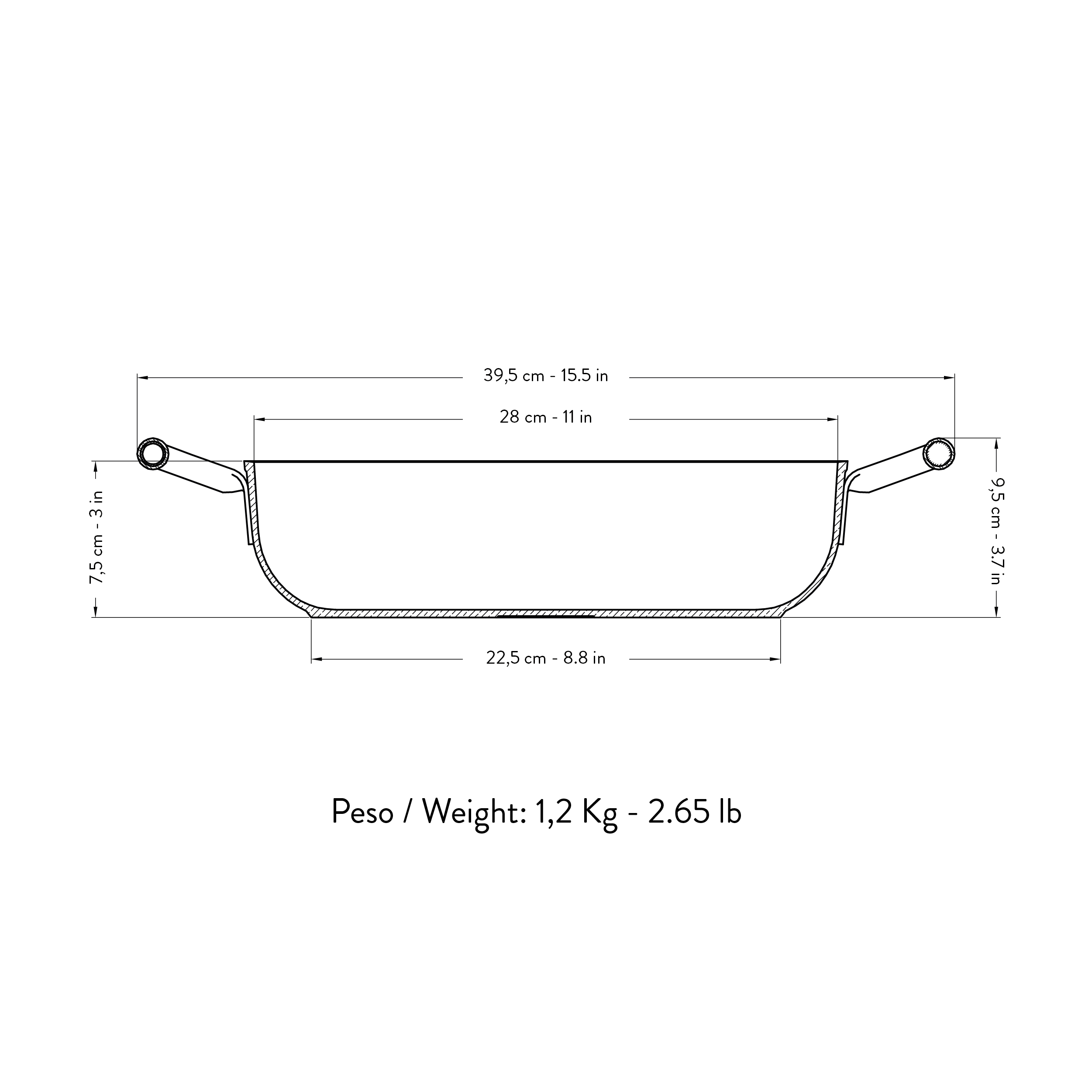 Tegame antiaderente 28 cm