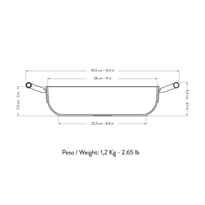 Tegame antiaderente 28 cm