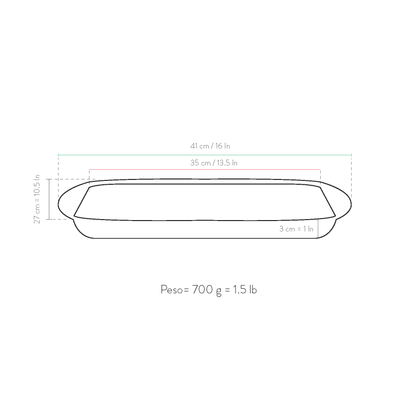 Teglia da forno bassa 35x27x3cm